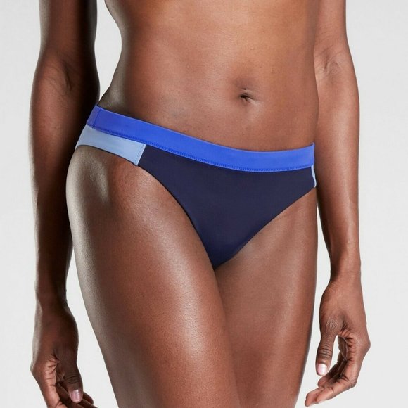 Athleta Other - Athleta Freestyle Colorblock Bikini Bottom size XL Blue